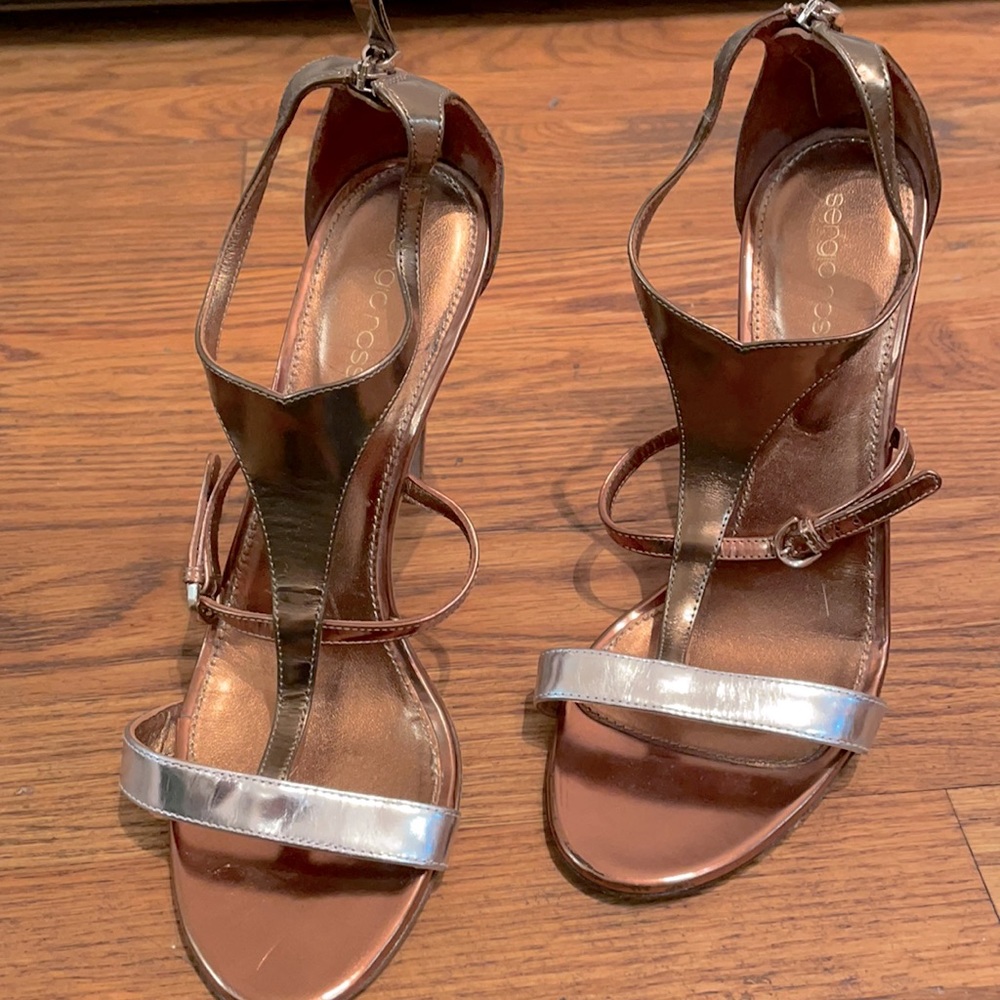 Sergio Rossi Metallic Sandals